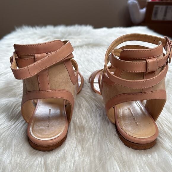 Balenciaga Pink Suede and Leather Gladiator Sandals - Picture 4 of 12